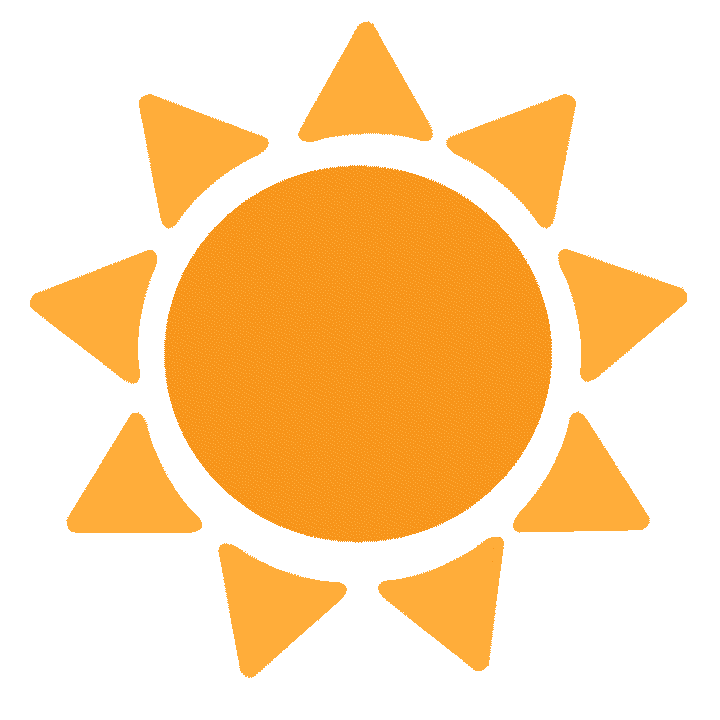 Sun decoration